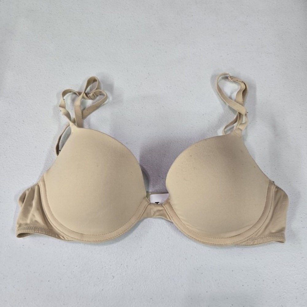Victoria's Secret Women Bra 32C Beige Wear Everywhere Demi Cup Underwired